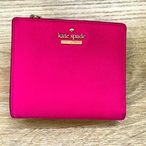 Hot pink Kate Spade wallet